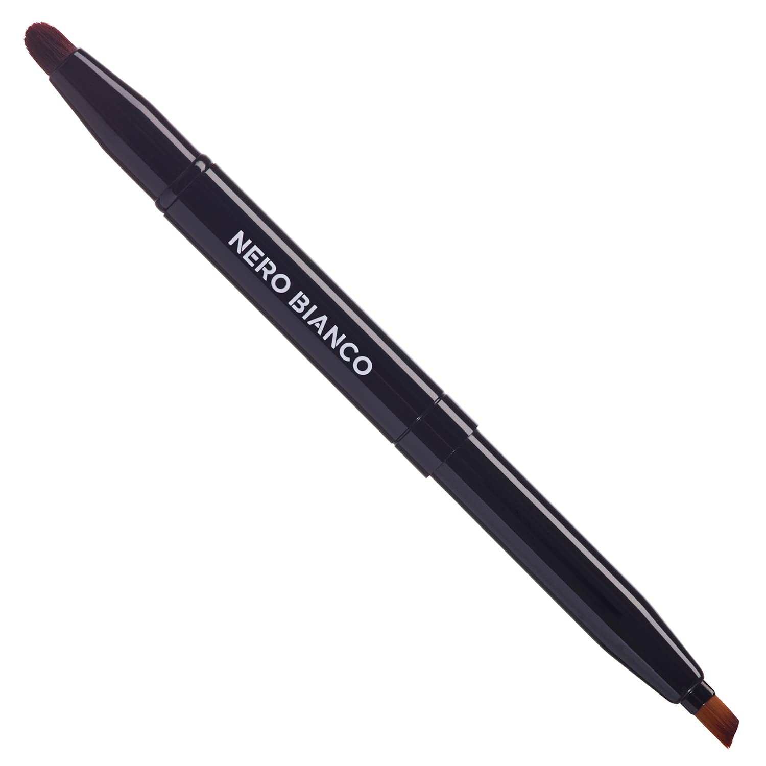 조개 NEROBIANCO 2way 아이 메이크업 브러쉬 메이크업 브러쉬 폭 넓은 테이퍼 캡 부착 슬라이드식 맨즈 레이디스 KQ3504