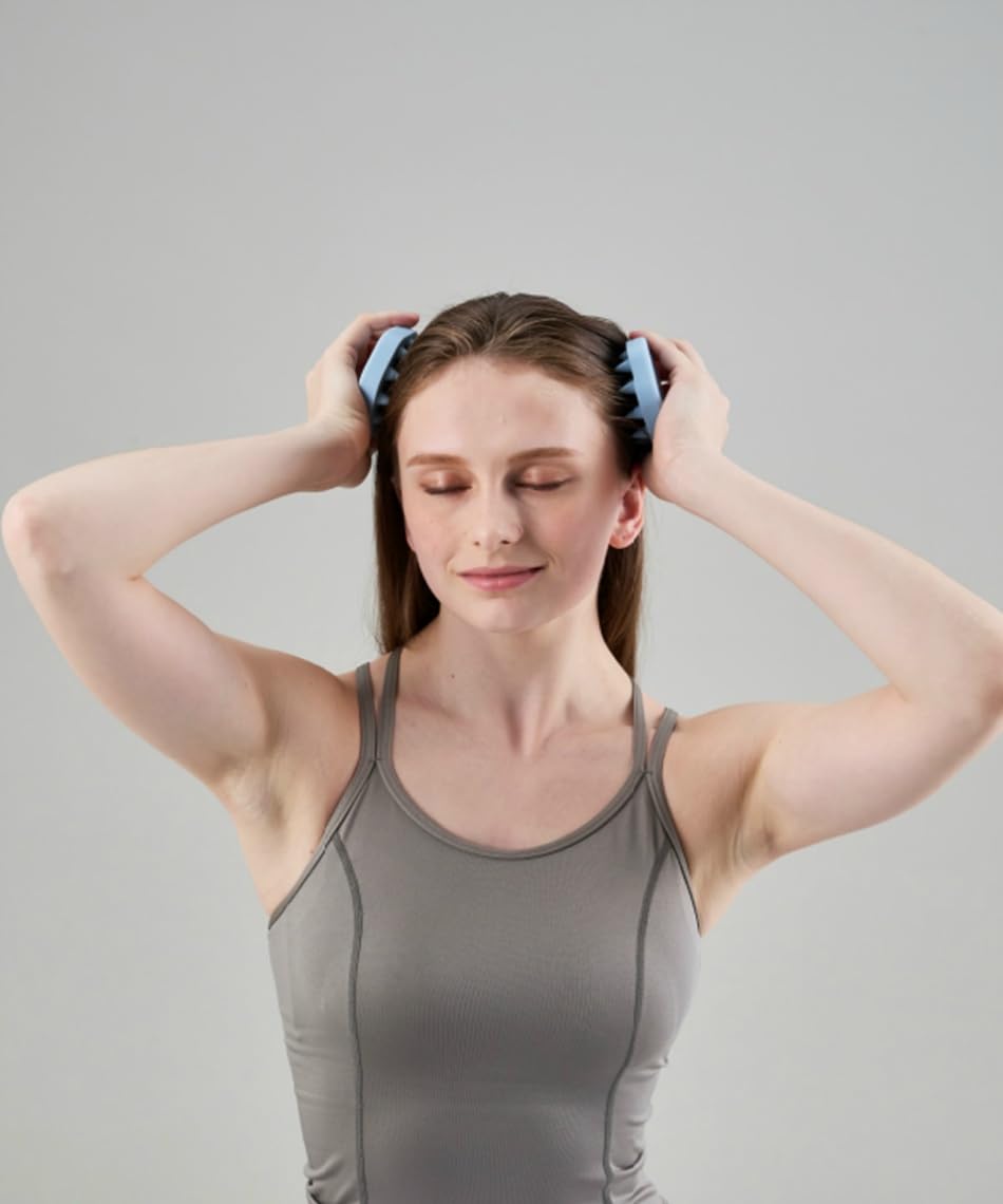 Đầu lược chải tóc Mivios Bàn chải spa Ice Blue MVS200A