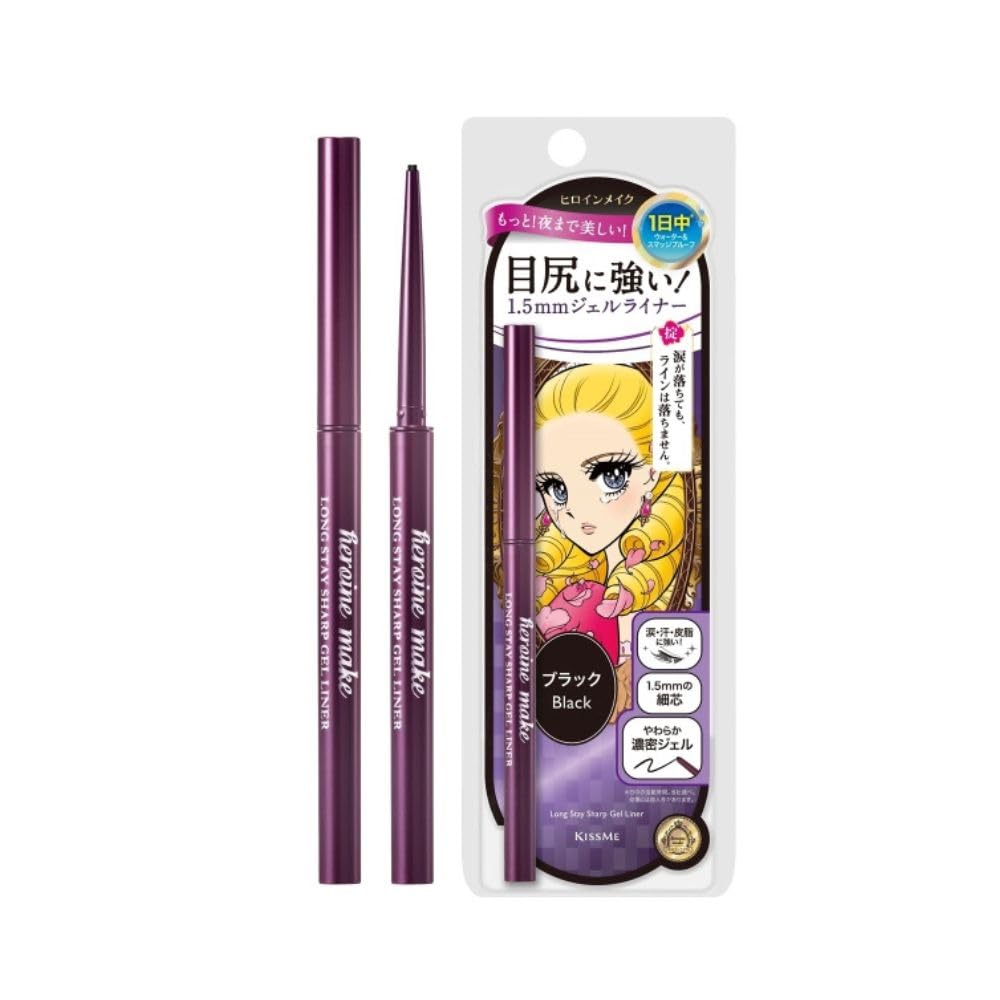 Heroine Make Long Stay Sharp Gel Liner 01 Jet Black 0.07g Dense Gel Liner Waterproof Formula