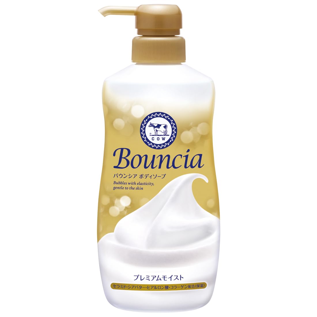 Bouncia Body Soap Premium Moist with Pump 460mL