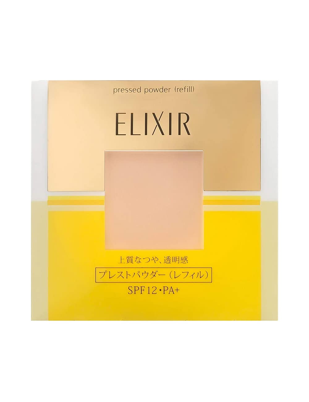 ELIXIR 에릭 씰 프레스트 파우더 베이지 9.5g 리필 용 페이스 파우더 UV 컷 자외선 차단제 SPF12 PA + 윤기 가루 슈페리엘