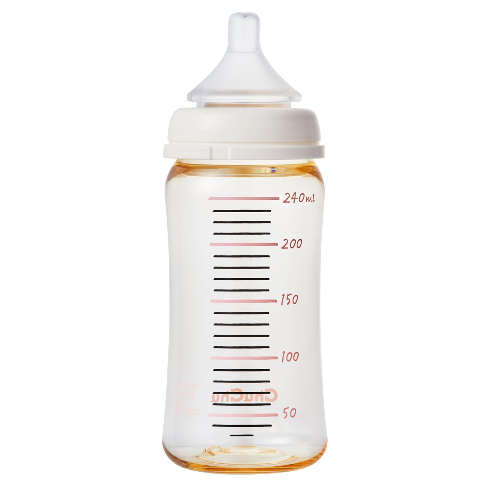 ChuChu Multi-Fit Wide Mouth Plastic Baby Bottle 240mL Nipple Made in Japan Newborn Weaning All Ages
