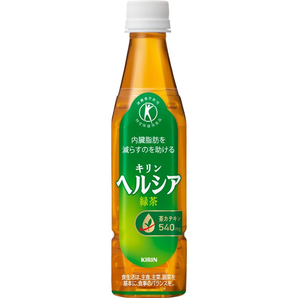 [특보] 기린 헤르시아 녹차 슬림 350ml 24병 페트병 차 무당 내장지방을 줄이는 데 도움