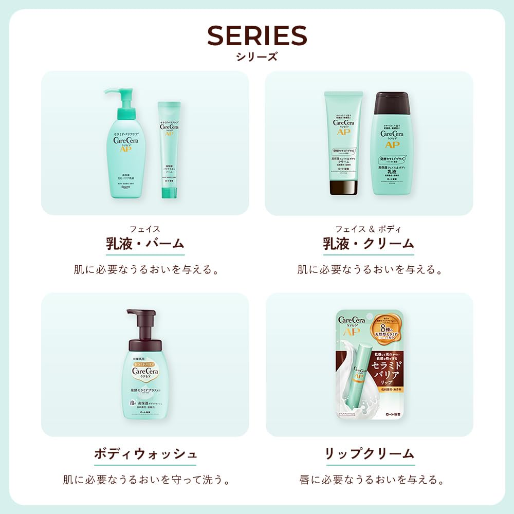 CareCera AP Face & Body Emulsion Large Refill 370ml (Contains Ceramide Plus x 7 types of natural ceramides)