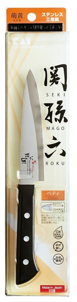 Kai Brand KAI Petty Knife Seki Magoroku Moegi 120mm Knife Made in Japan Dishwasher Safe Fruit Knife AE2903