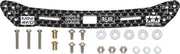 Tamiya Mini 4WD Grade Up Parts No.549 HG Carbon Rear Wide Plate 2mm (Slide Damper Compatible) 15549