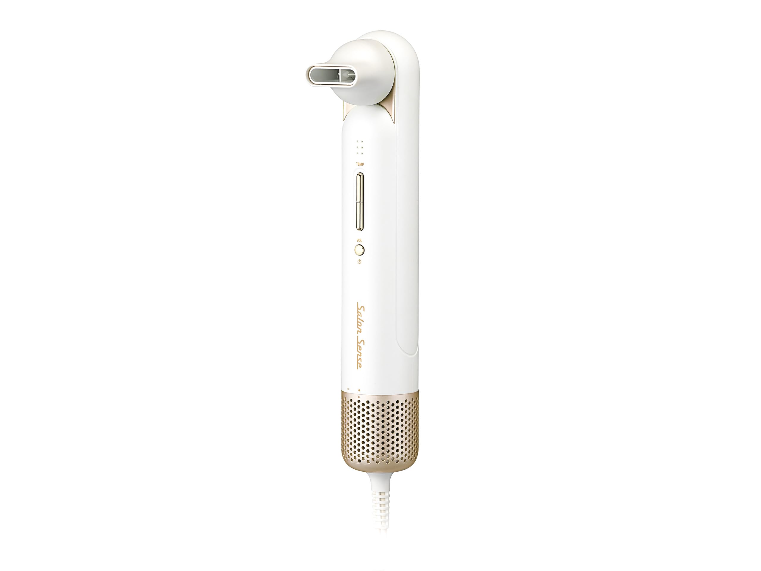 Koizumi Hair Dryer Salon Sense 300 High Speed Slim Large Air Volume Quick Drying Negative Ion Heavy Duty 3 Level Air Flow Adjustment 3 Level Warm Air Adjustment Automatic Mode Memory Function Vertical White KHD-9570/W