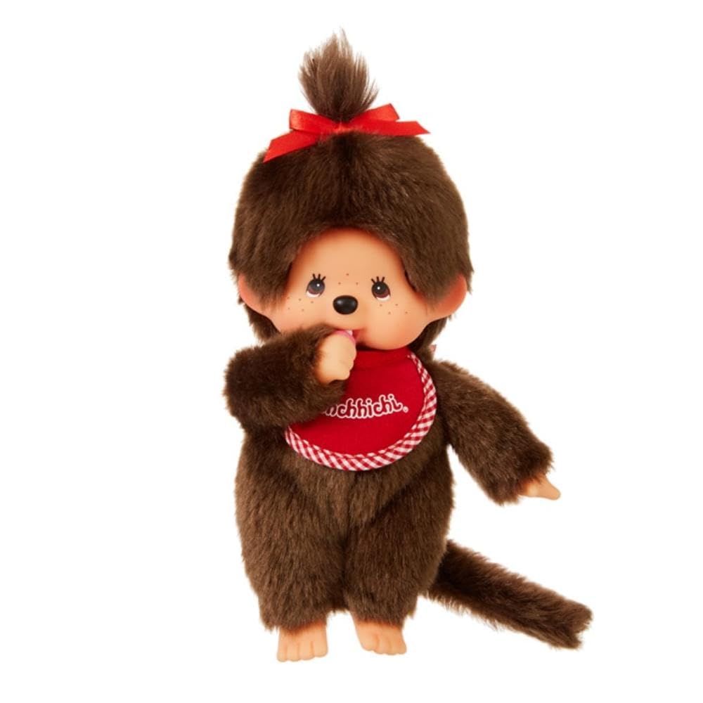 Sekiguchi Monchhichi Premium Standard S Brown Girl 251094 H21.5 x W13 x D7.5cm