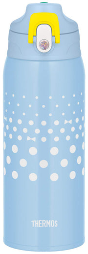 Thermos Water Bottle Vacuum Insulated 2-Way Bottle 0.8L/0.83L Mint Dot FJJ-800WF MTD