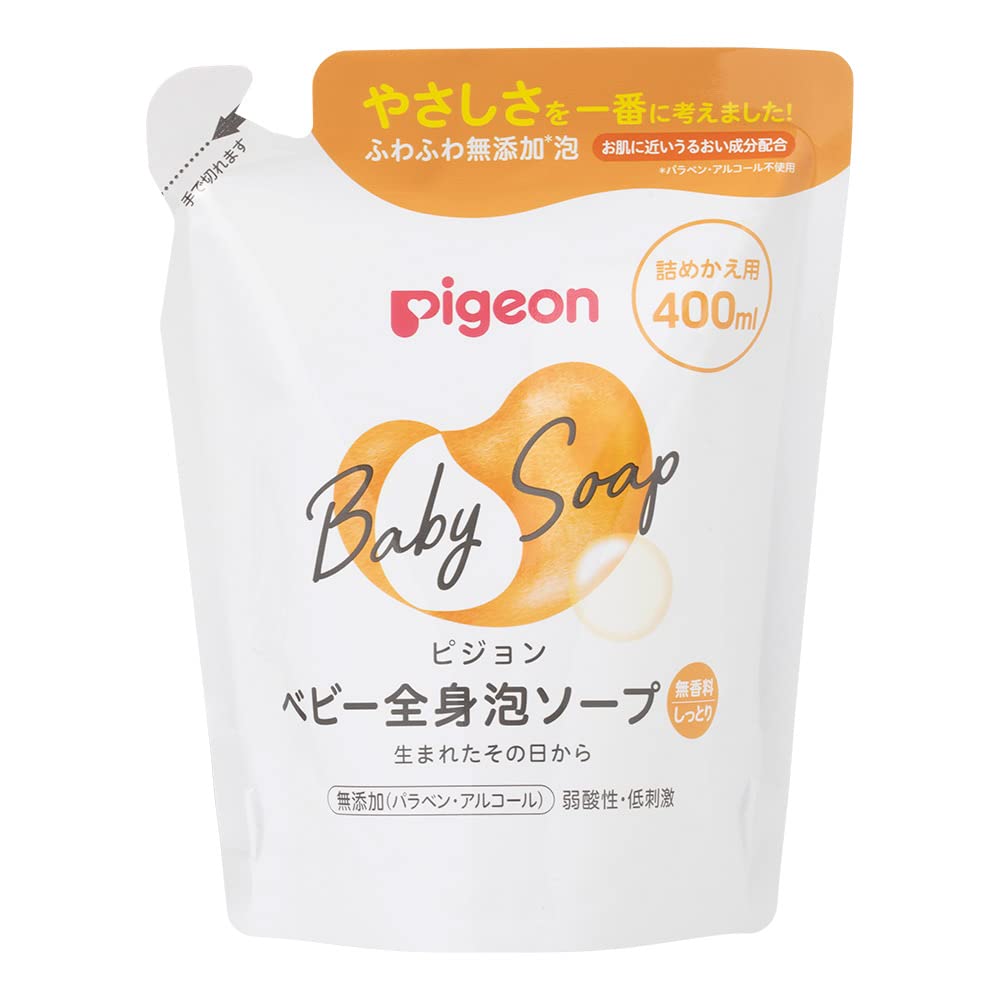 PIGEON Baby whole body foam soap moist refill 400ml
