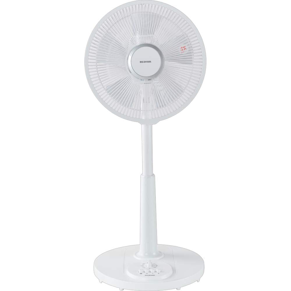 [Power Saving Measures] Iris Ohyama Oscillating Fan, 3 Levels of Air Volume, Timer Function, Ventilation, Living Room Fan, White PF-301RA-W