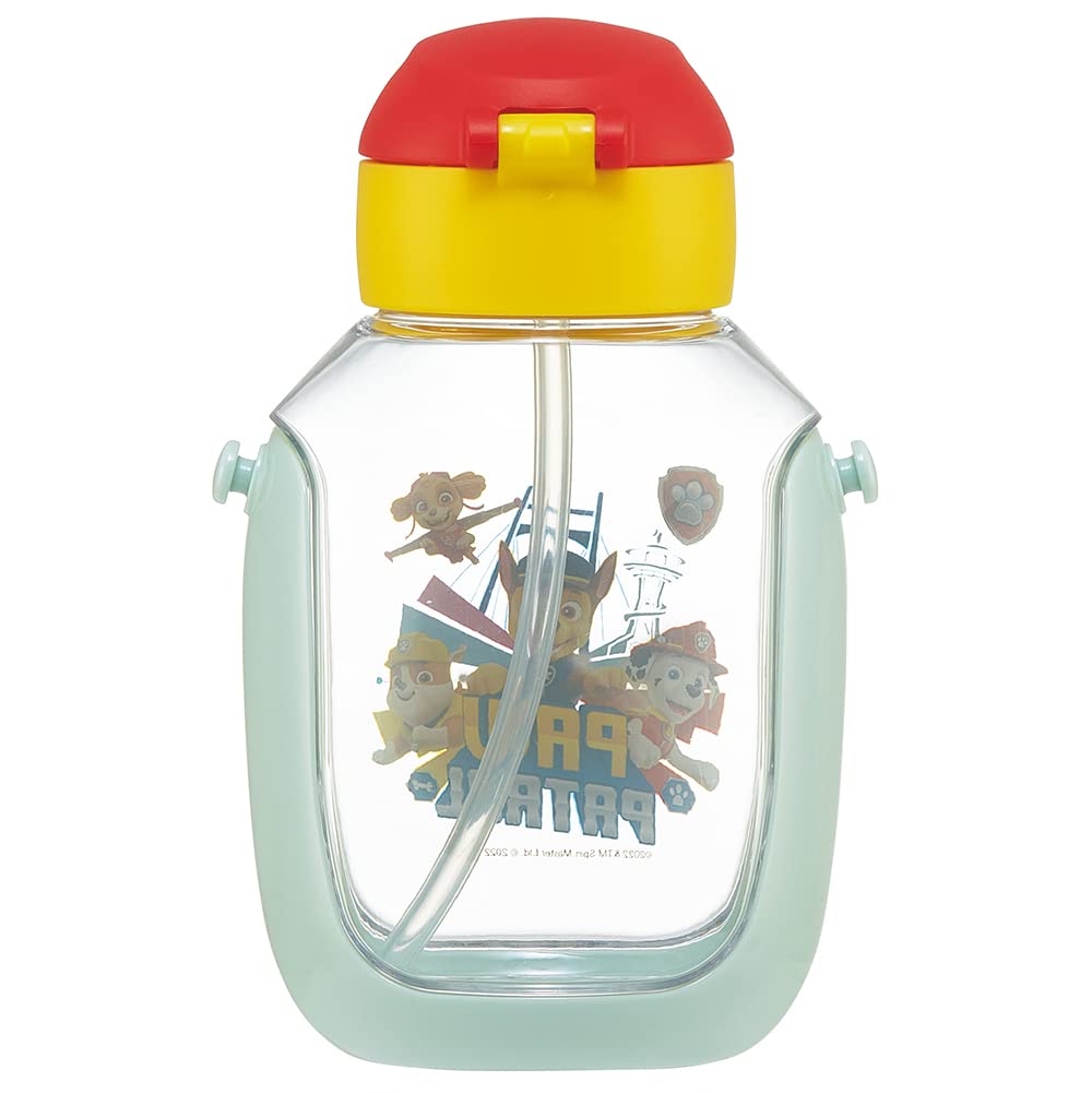 스케이터 (Skater) 물통 빨대 포함 530ml 파우 순찰 23 빨대 물통 원 푸시 어린이용 PDSH6DX-A