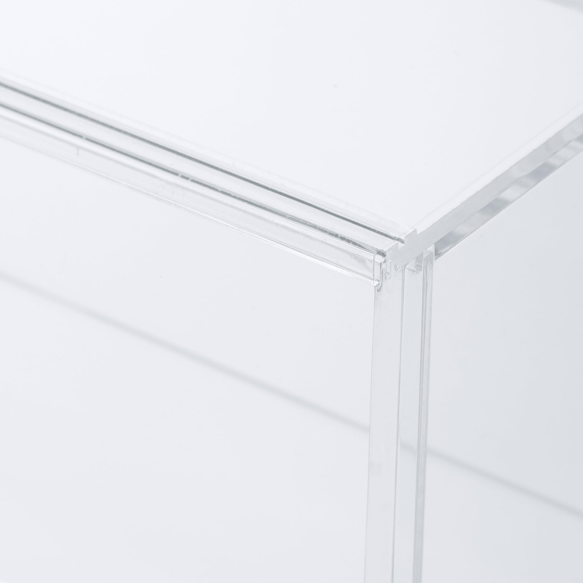 MUJI Acrylic Collection Stand with Sliding Door/Small Approximately Width 25.2 x Depth 8.4 x Height 18.4cm 02856120