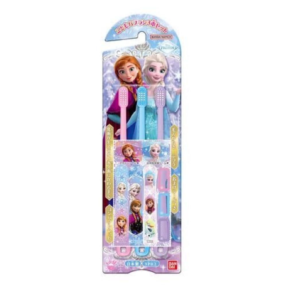 BANDAI Children's Toothbrush Set of 3 Frozen