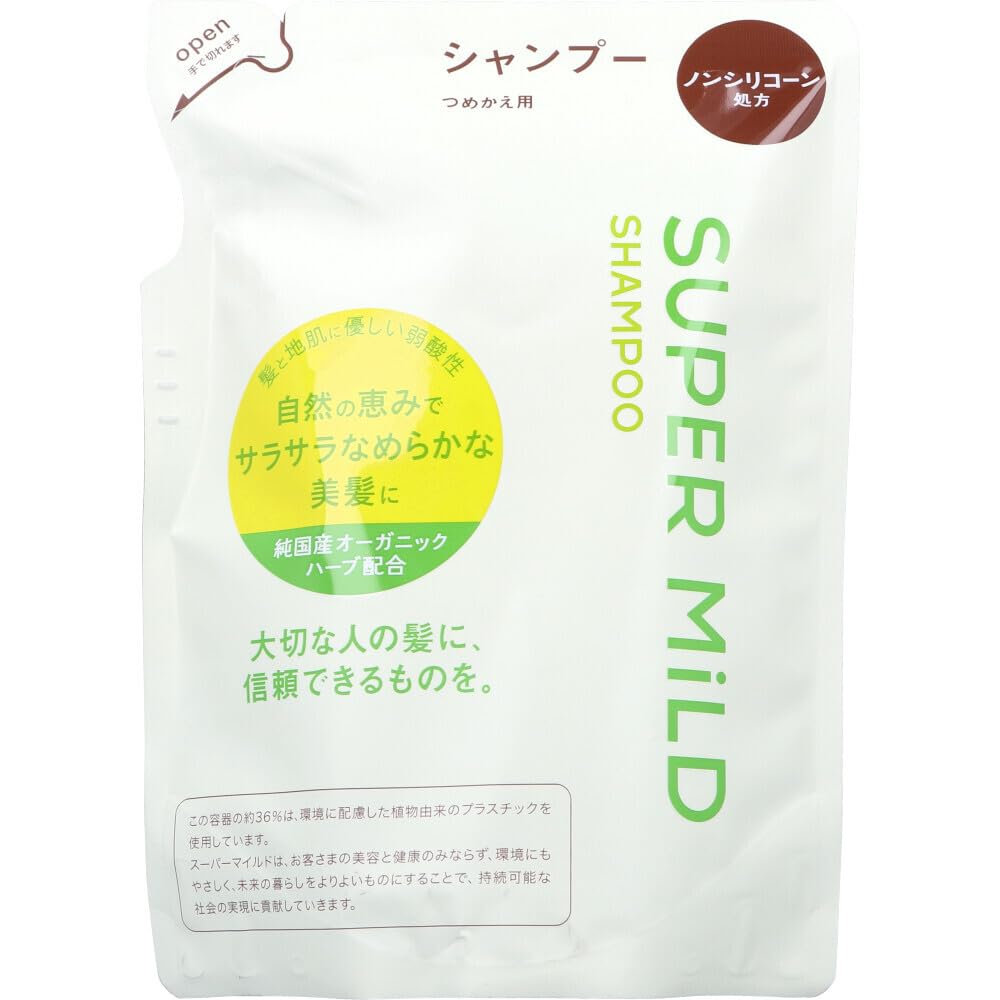 Fine Today Super Mild Shampoo Af Refill 400mL Smooth and Beautiful Hair