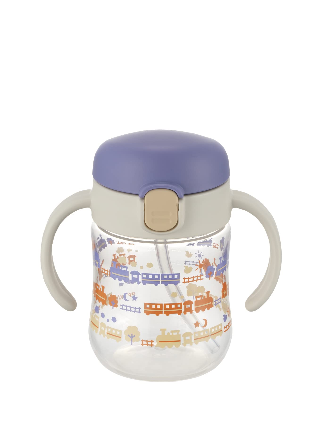 Cốc tập uống Richel Try Straw Lesson SD Blue 1 cái 200ml 5 tháng