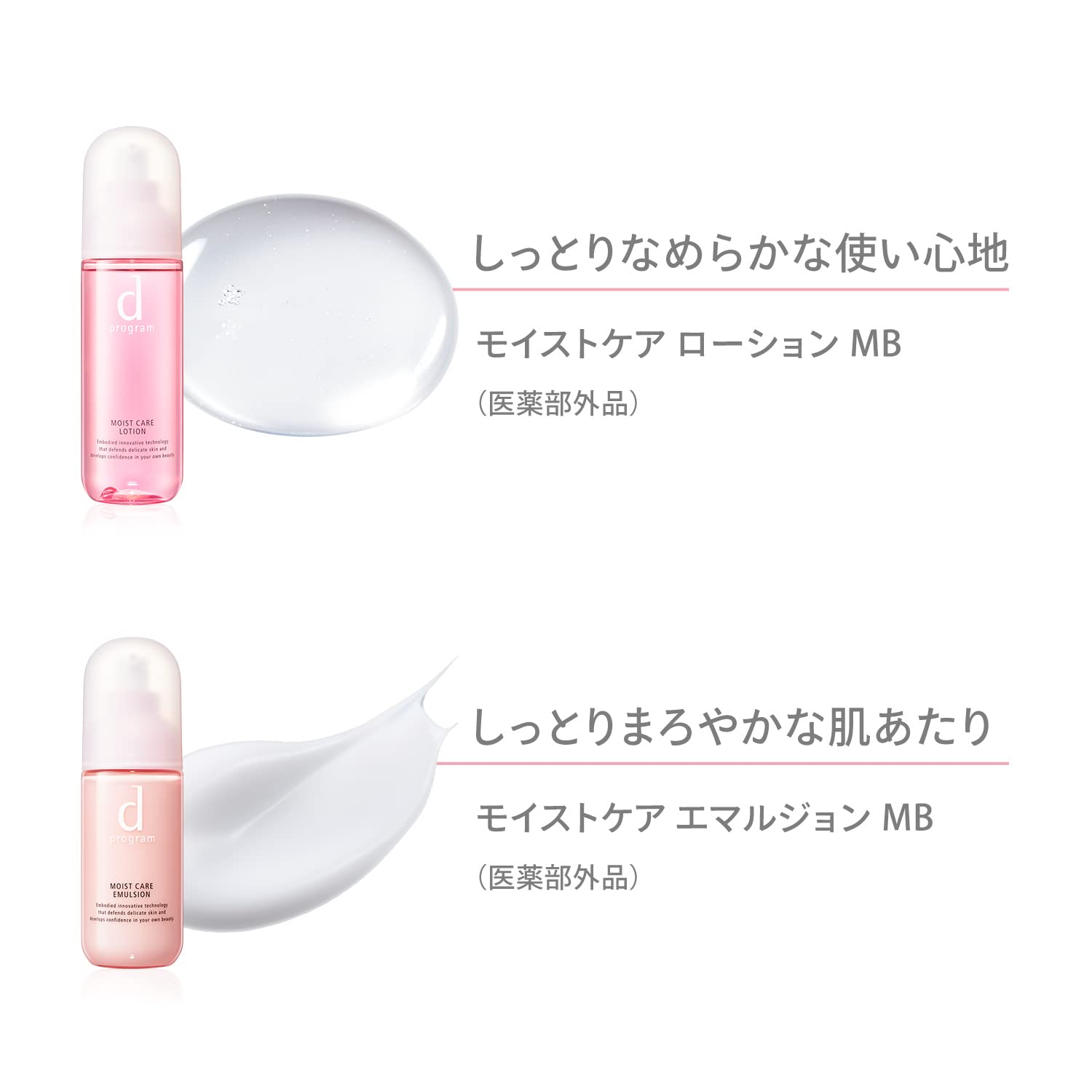 d Program Moist Care Emulsion MB Emulsion Sensitive skin/Hypoallergenic/Moisturizing/Rough skin prevention/Acne prevention/Dry skin [Quasi-drug] For those concerned about dry skin 100mL