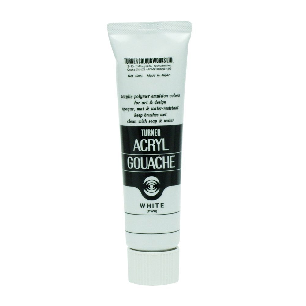 터너 색채(Turner Color) 아크릴 구쉬 화이트 AG040001 40ml(9호)