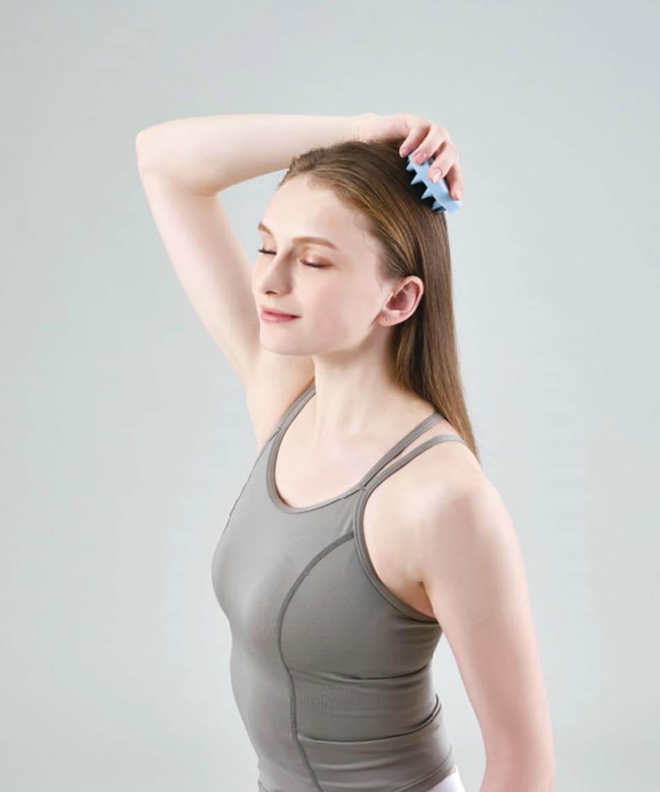 Đầu lược chải tóc Mivios Bàn chải spa Ice Blue MVS200A