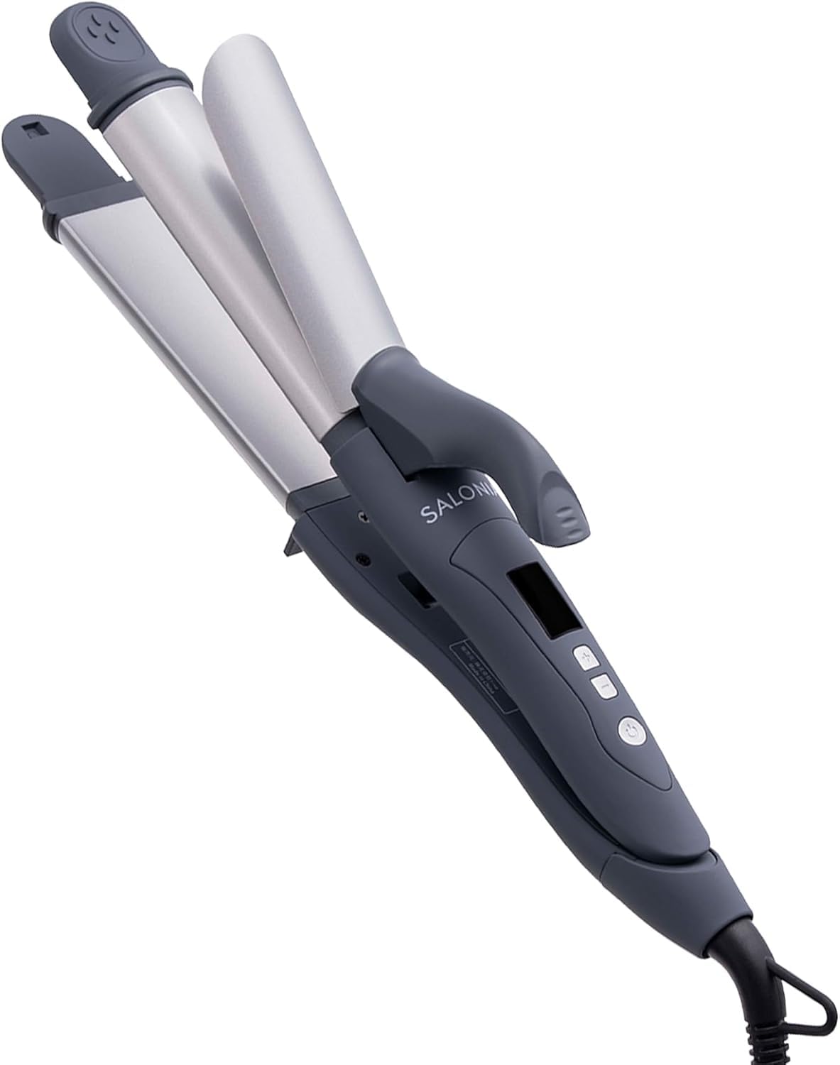 SALONIA 2WAY Straight Curl Hair Iron 32mm SL-002AGR Gray