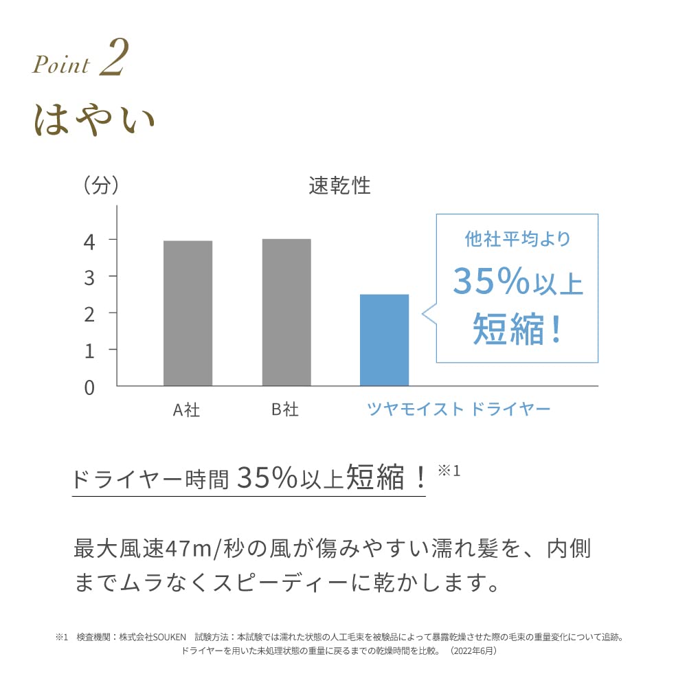 FESTINO (페스티노) 윤기 모이스트 드라이어 드라이어 (SMHB-029) 대풍량 컴팩트 속공 건조 윤기 머리 경량 270g 4 모드 전환 마이너스 이온 & 원적외선 (샤이니 브라운)