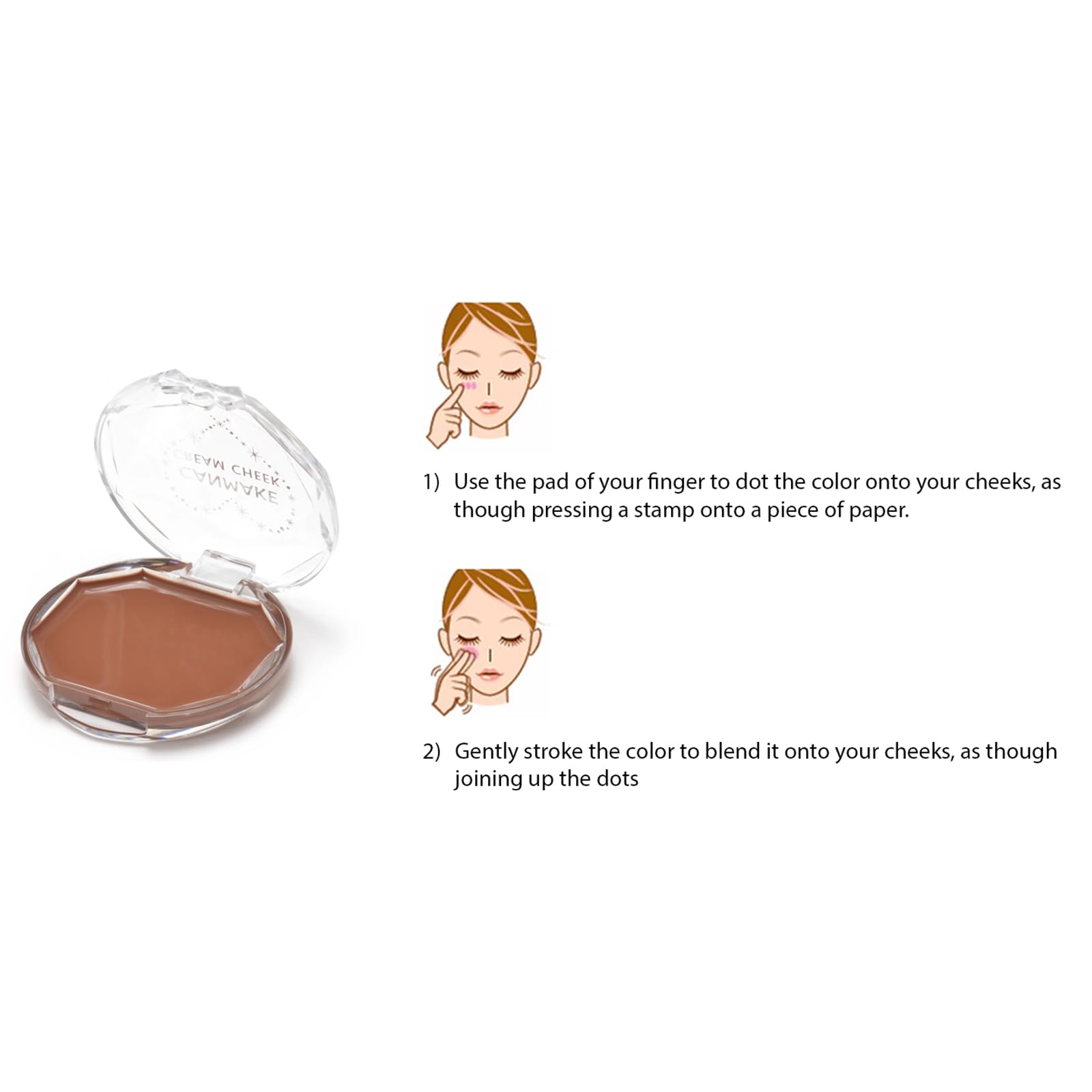 Canmake Cream Cheek CL01 Clear Red Heart 2.3g