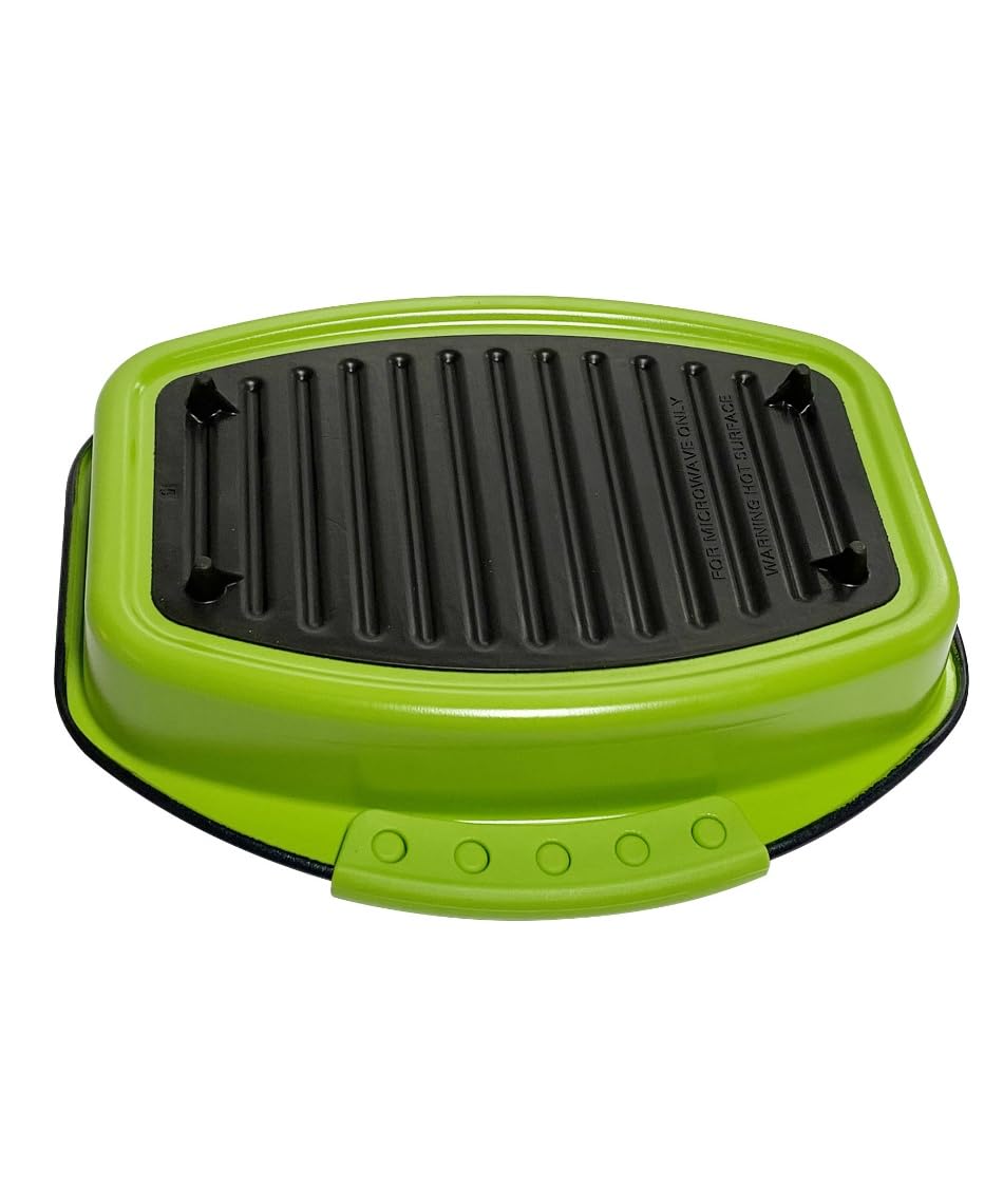 TO-PLAN Microwave baked kale square shape. Because it's microwaved, it's hygienic, and grilling marks are easily crisp and crisp just like when grilling over an open flame. A safe cooking dish that doesn't require a fire.