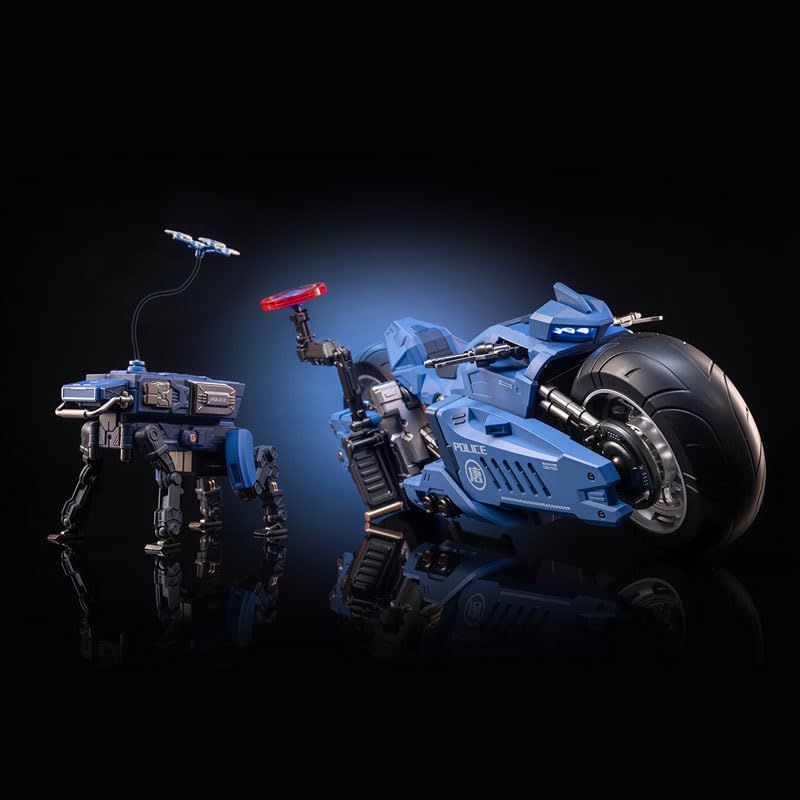 모쇼 토이즈 (MOSHOWTOYS) 장안위 메카·오토바이 시민 경찰 사양 전체 길이 약 260 mm 논스케일 플라스틱/합금제 도장이 끝난 완성품 액션 피규어