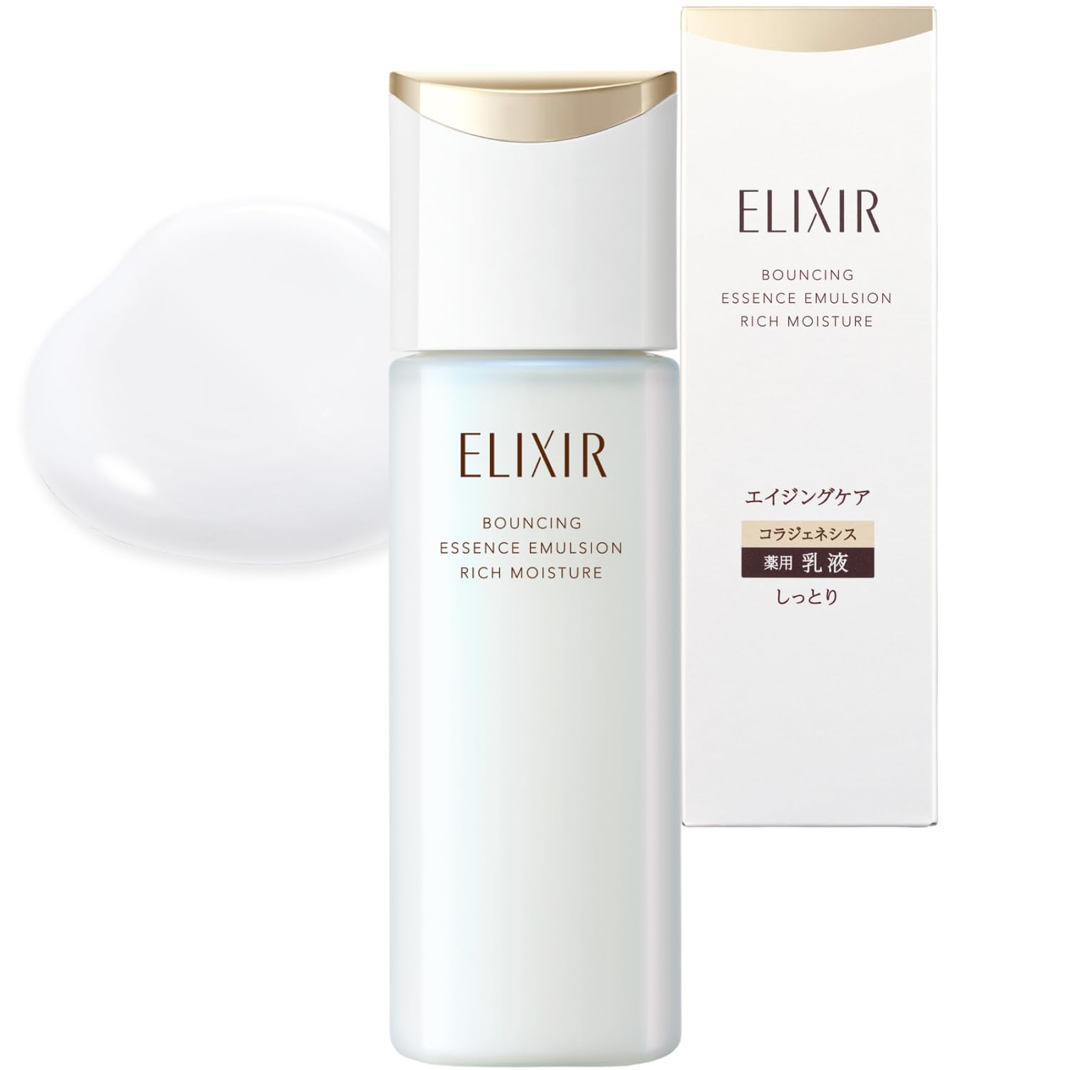 Elixir Emulsion Lift Moist Emulsion Moist Type ba [2025 Model] Main Unit 130mL Quasi-drug Moisturizing Pores Firmness Moisture Aging Care Collagesis Tranexamic Acid Superiel ELIXIR