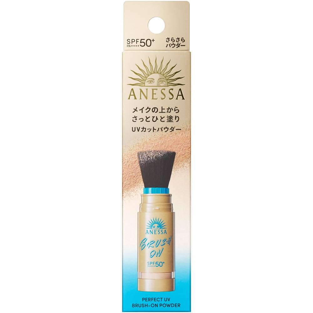 아네사 퍼펙트 UV 브러쉬 온 파우더 3g SPF50+ PA++++ UV케어 선스크린 워터프루프 파우더 UV 브러쉬 일체형