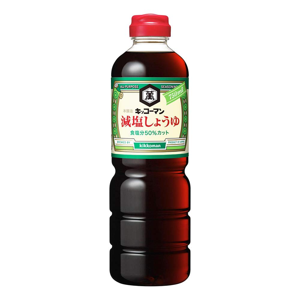 Kikkoman Foods Kikkoman Low Salt Soy Sauce 750ml x 3 pieces