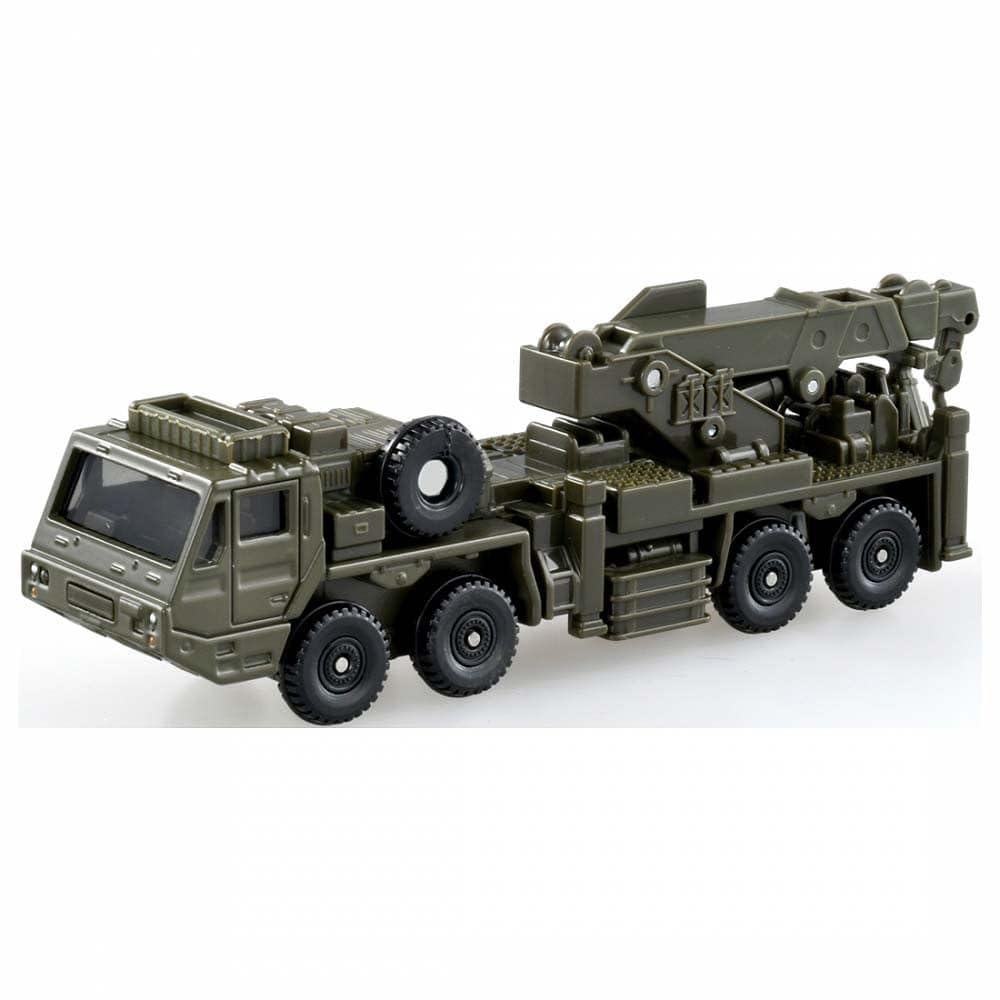 Takara Tomy Tomica Long Type Tomica No.141 Self-Defense Force Heavy Wheeled Recovery Vehicle Mini Car Toy Ages 3+ Green