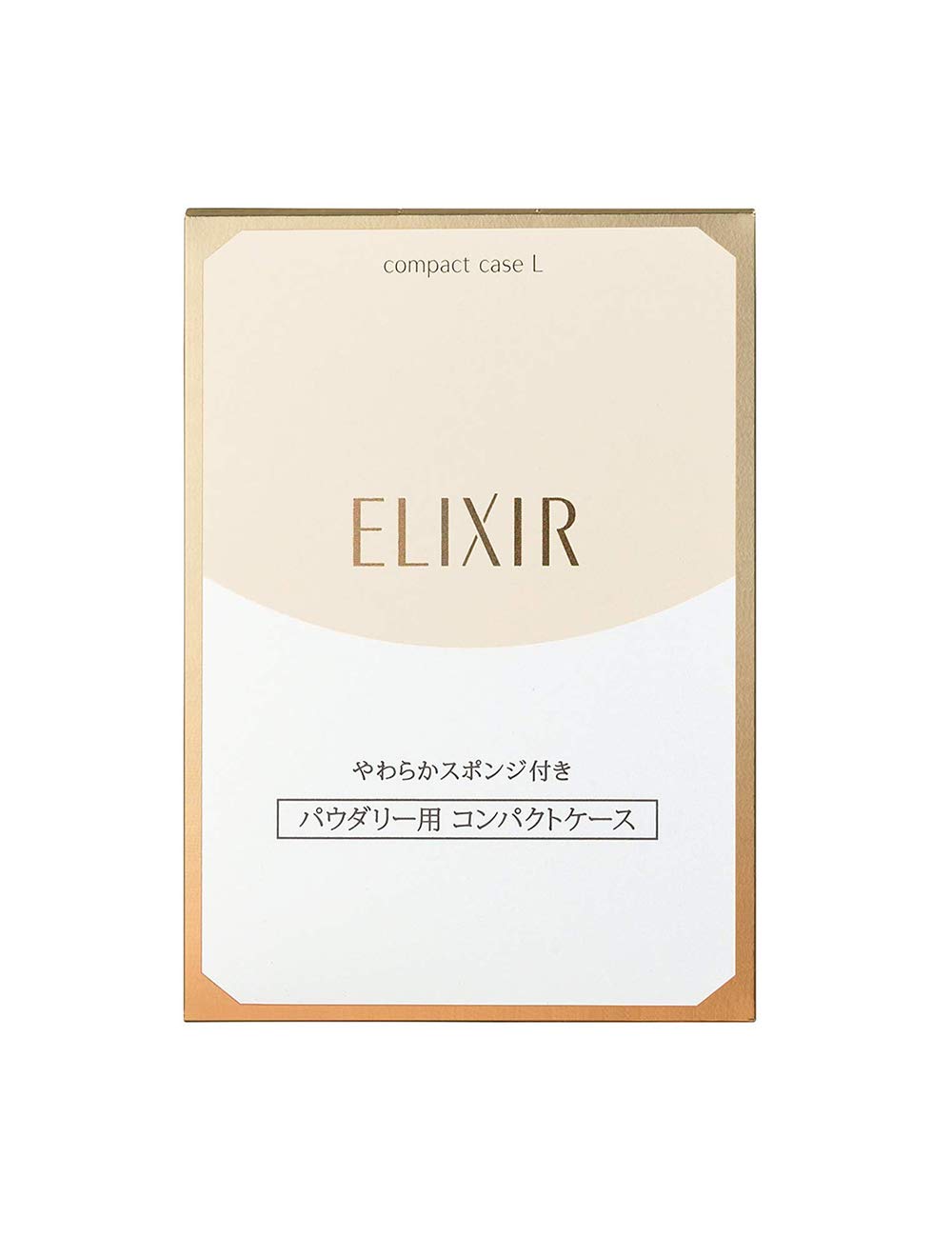 ELIXIR Pact Case L 62g Foundation Case with Puff Thin and Lightweight Superiel