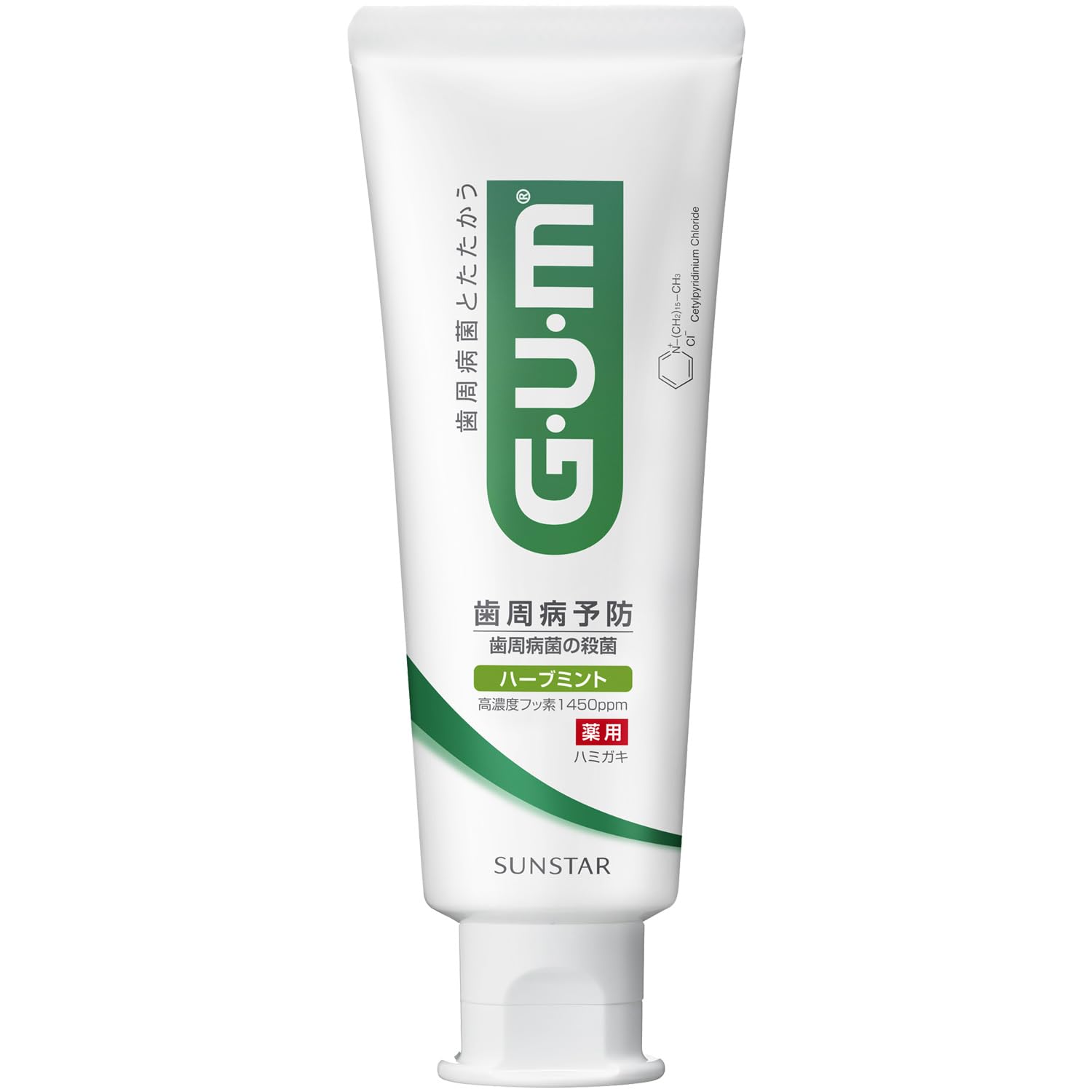 GUM(ガム)デンタルペースト(ハーブミント) 120g 単品【医薬部外品】