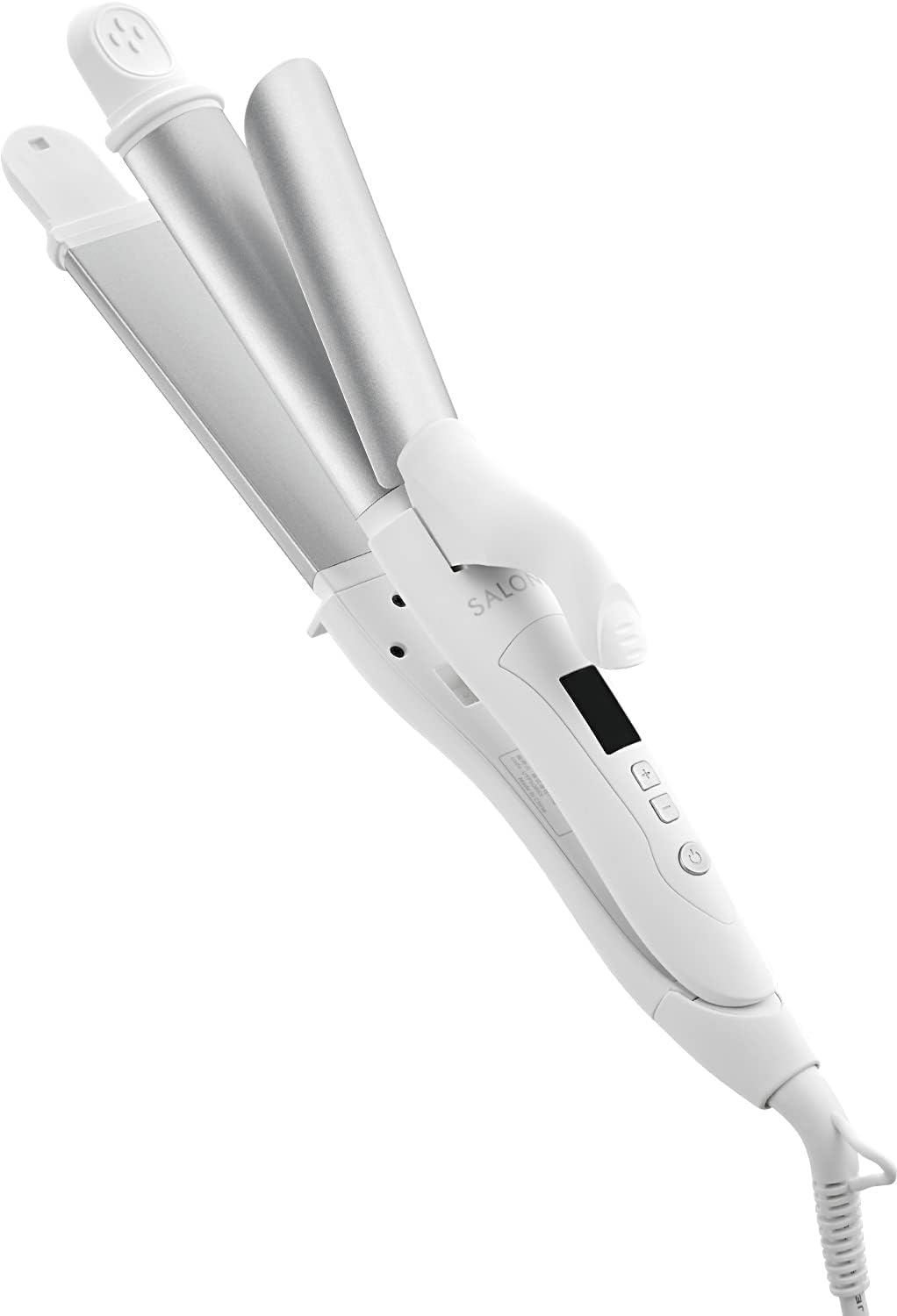 SALONIA 2WAY Straight Curl Hair Iron 32mm SL-002A White