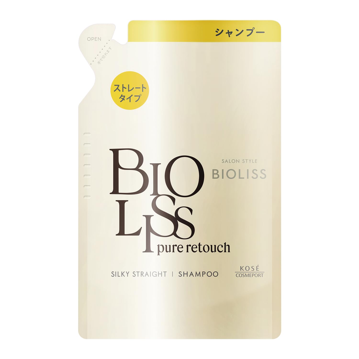 SALON STYLE Biolis Pure Retouch Unesara Shampoo Refill 340mL Straight Type Straight and Smooth Curly Hair Wavy