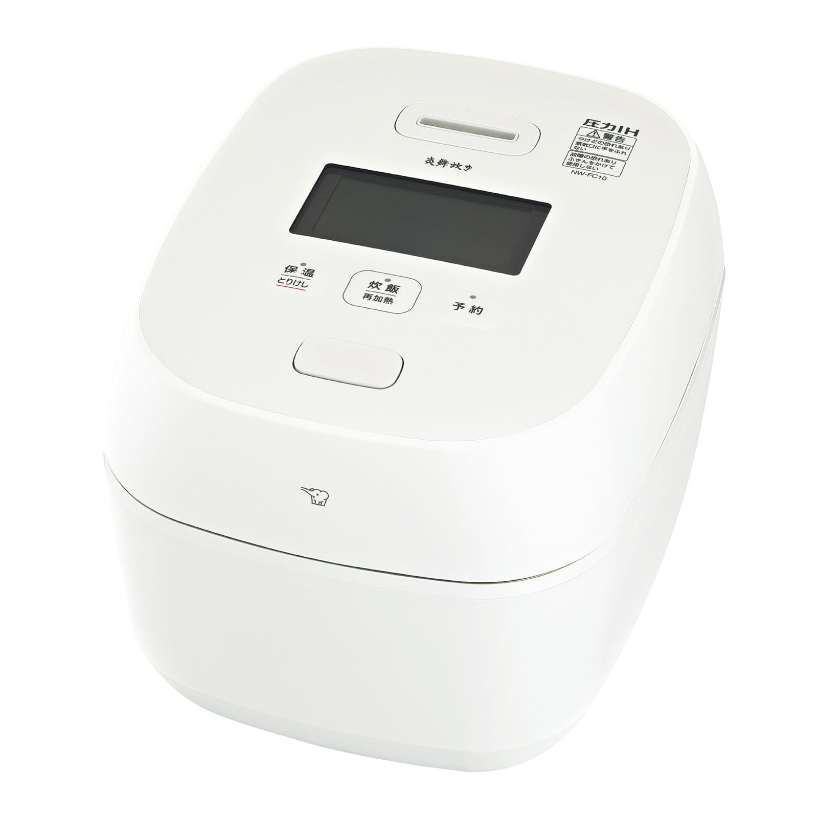 Zojirushi Mahobin Rice Cooker 5.5 Go Flame Cooker Flagship Model Pressure IH Type Made in Japan 2 Care Points Silk White NW-FC10-WZ