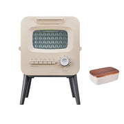 recolte Slide Rack Toaster Limited Edition Toaster 2 Pieces Compact Small Vertical Slim With Legs Easy to Clean Rebake Frozen Bread Multifunctional Temperature Adjustment Cream White RSR-2LE(W)