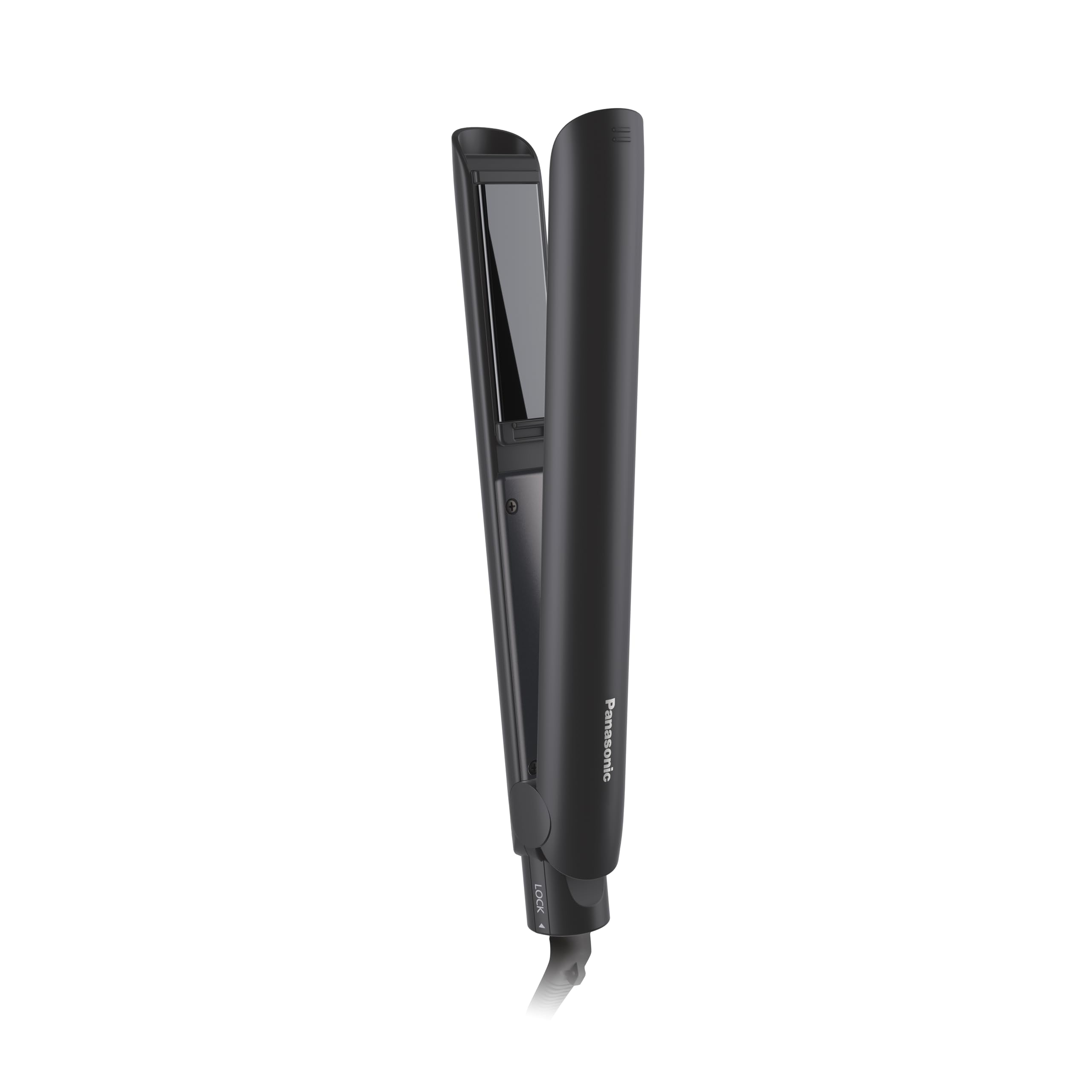 Panasonic Compact Straight Iron 2Way 3 Level Temperature Adjustment Lightweight Smooth Gloss Coating Plus Black EH-HV2B-K