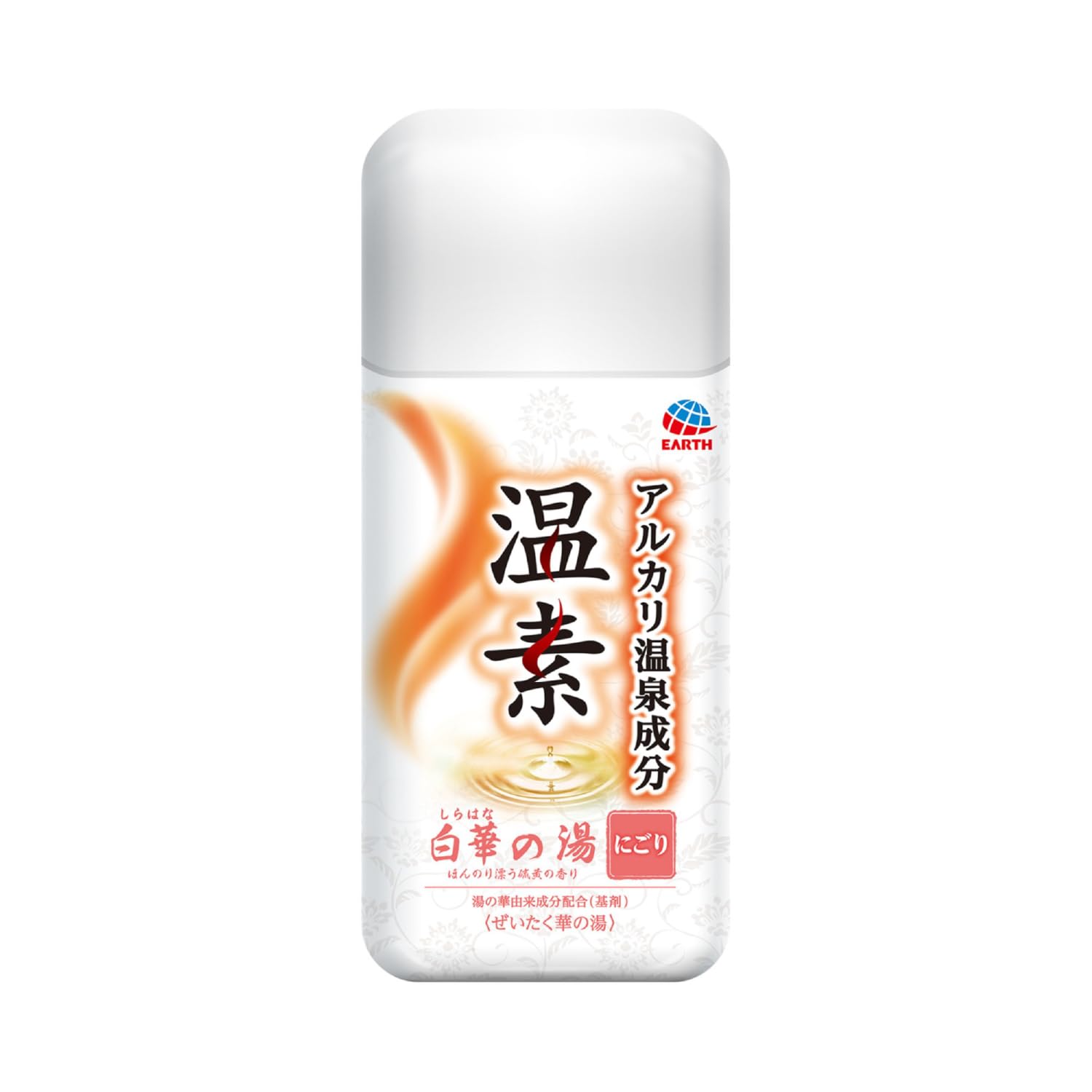Onsu Hakuhana no Yu 600g Sulfur scent Sparkling milky white water Cloudy Bath salts Hot spring ingredients Alkaline water quality Thickness