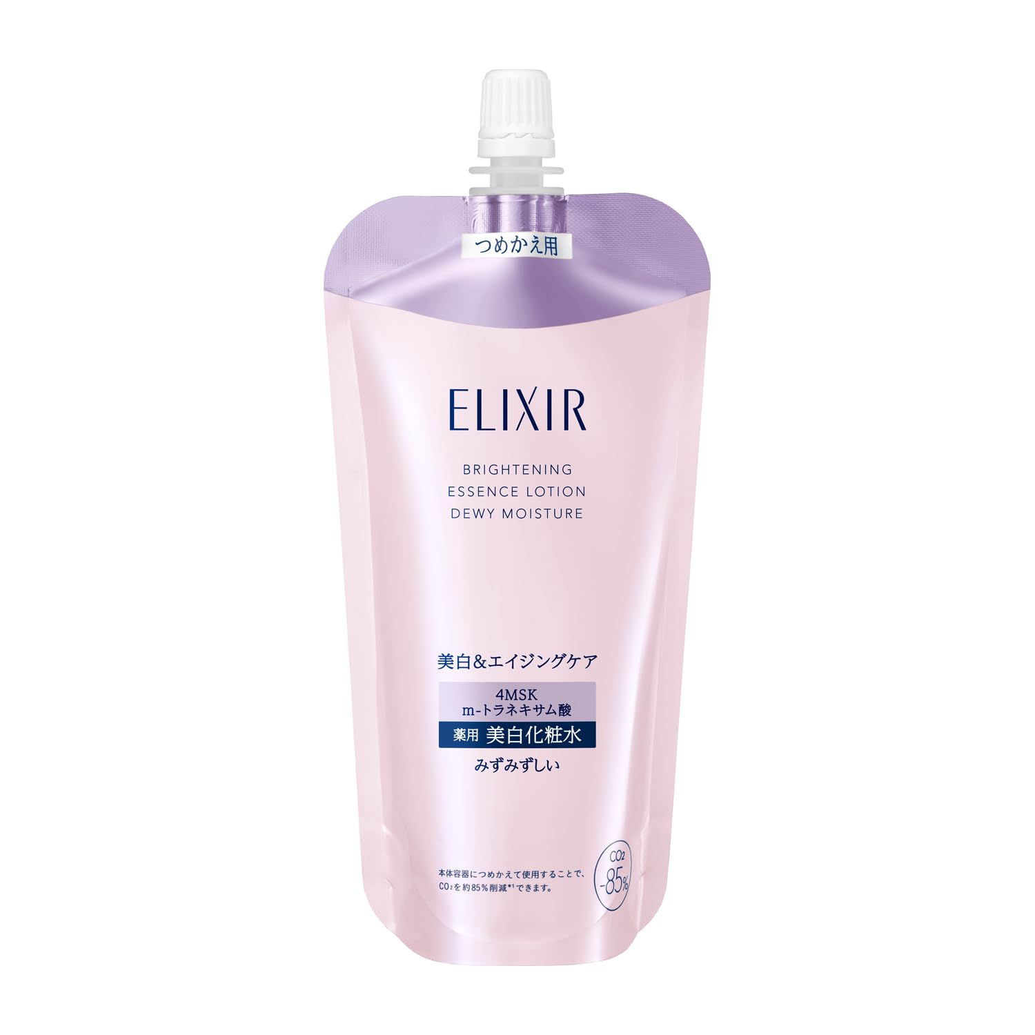 Elixir Lotion Brightening Lotion Fresh Type CA [2026 Model] Refill Refill 150mL Quasi-drug Whitening Transparency Stain Prevention Firmness Moisture Aging Care Collagensis m-tranexamic acid 4MSK White ELIXIR