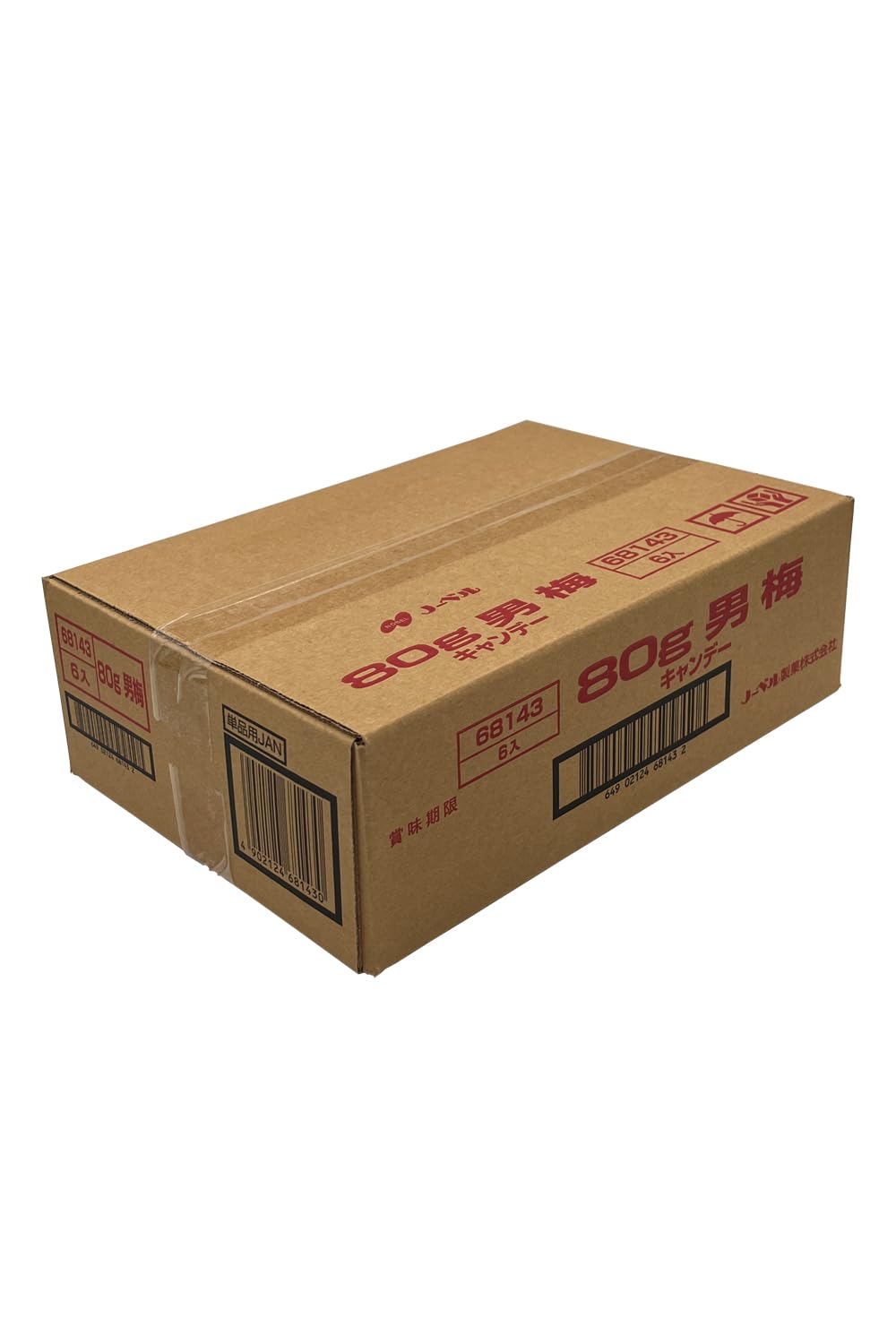 ノーベル 男梅 80g×6袋