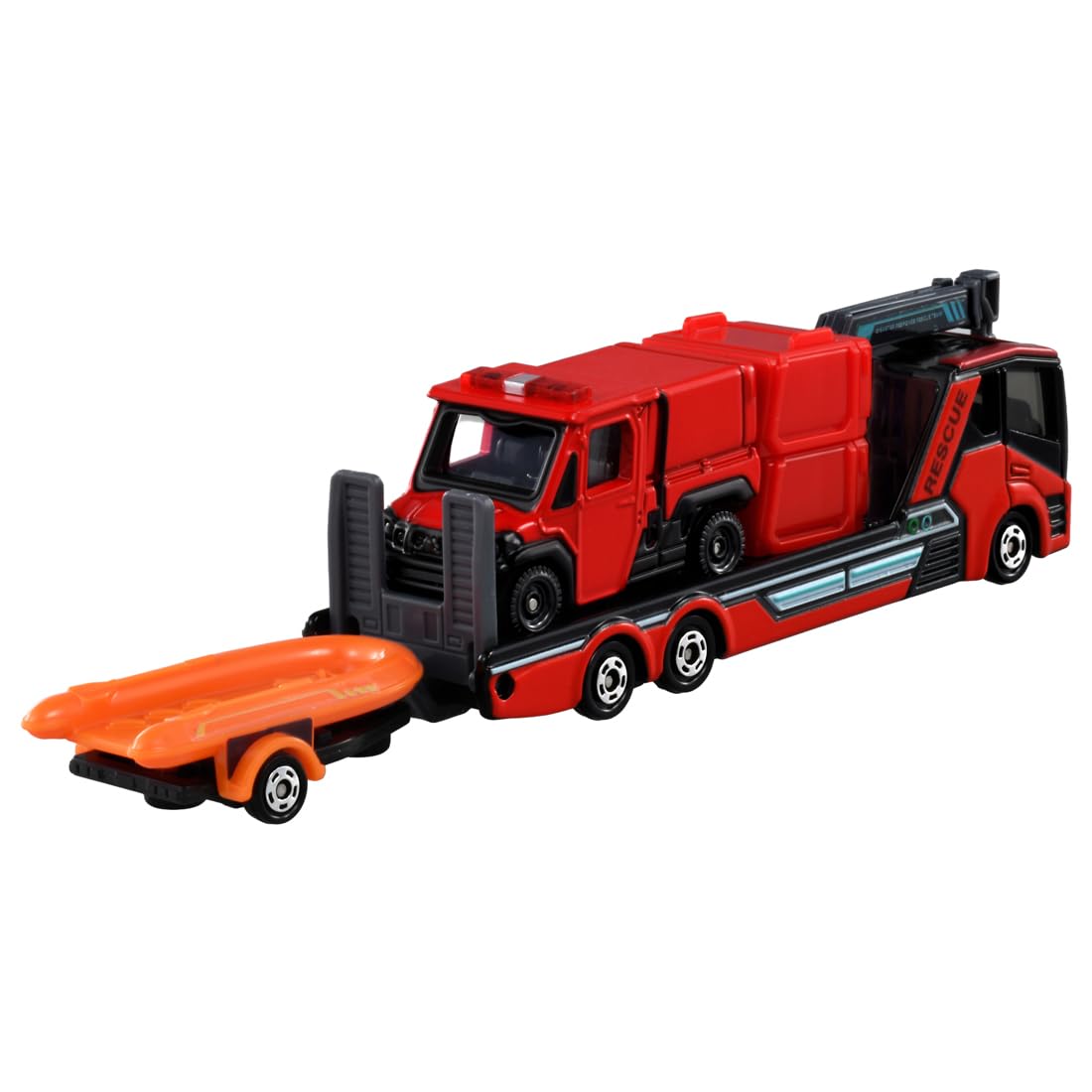 TAKARA TOMY Tomica 长型 Tomica 132 号森田小型越野消防车红色瓢虫和运输车迷你汽车玩具适合 3 岁以上