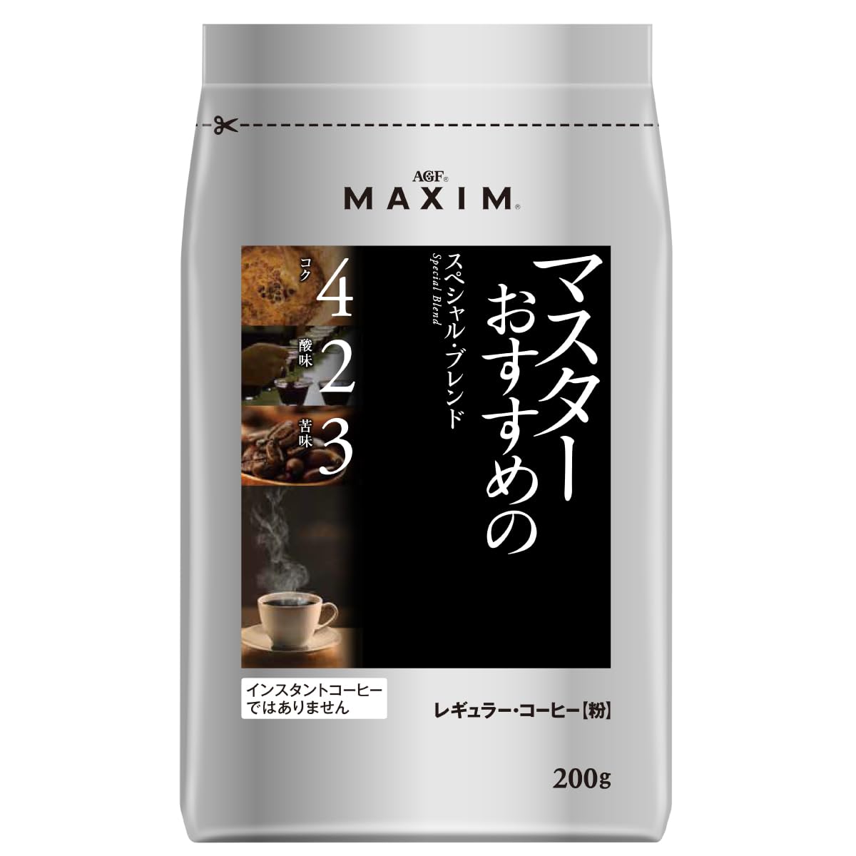 AGF 맥심 레귤러·커피 마스터 추천 스페셜·블렌드 200g 【커피 가루】