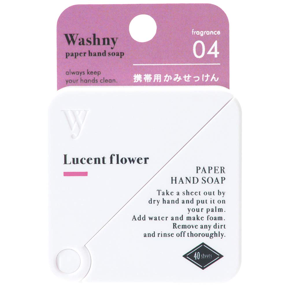 Nol Corporation Paper Soap Wash Knee Paper Hand Soap 40 Pieces Lucent Flower OZ-WSN-1-4