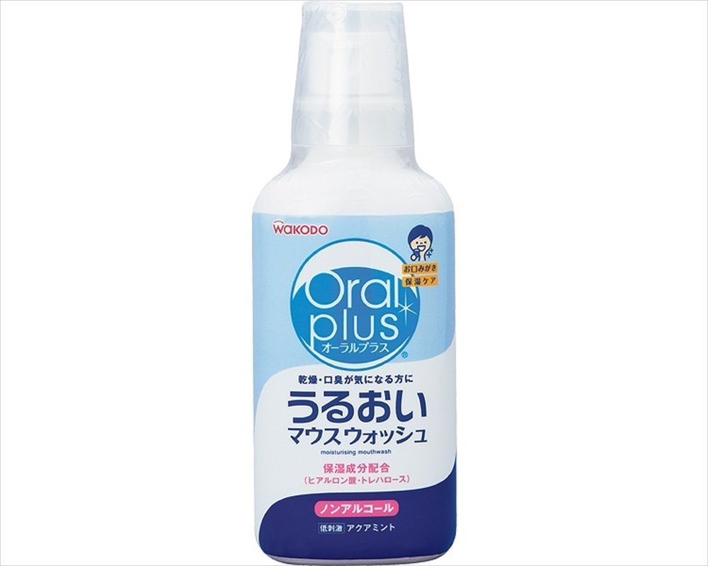 Wakodo Oral plus Moisturizing Mouthwash Aquamint 250ml