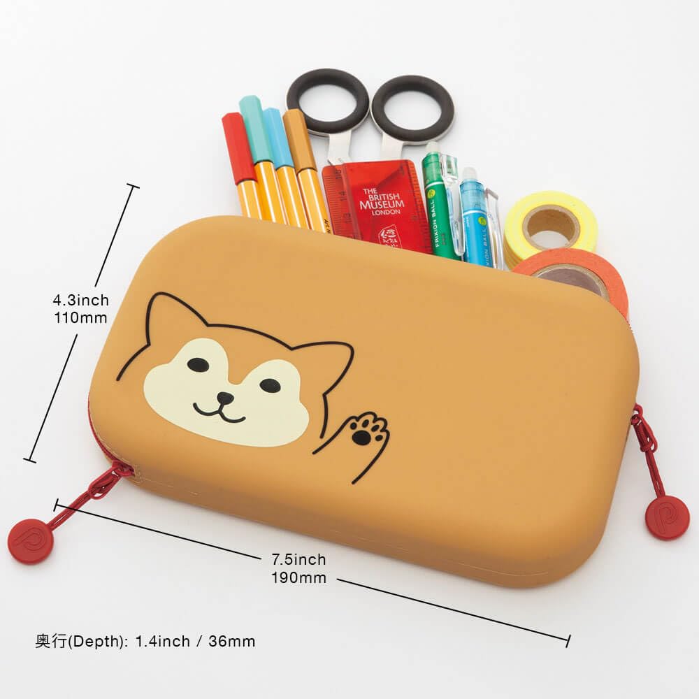 Lihit Lab Zipper Pouch Puni Lab Shiba Inu A7716-2
