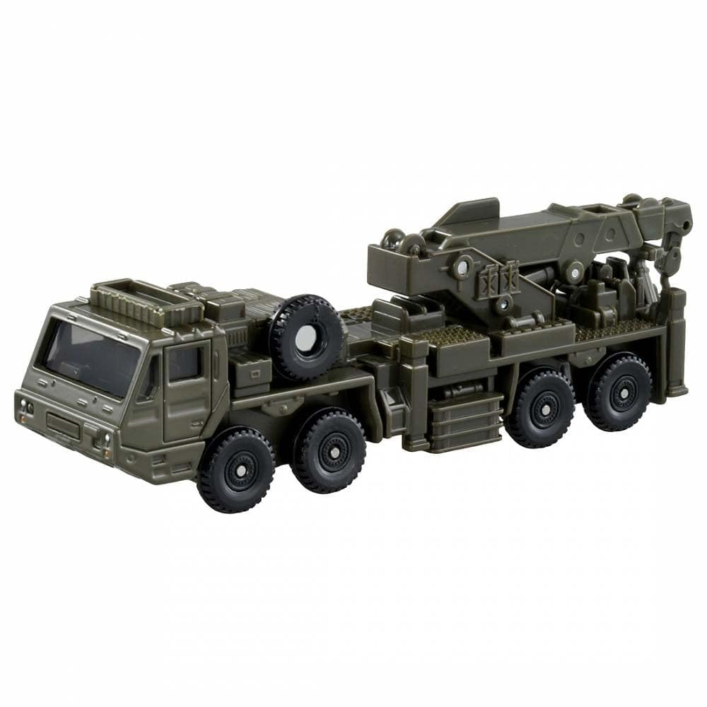Takara Tomy Tomica Long Type Tomica No.141 Self-Defense Force Heavy Wheeled Recovery Vehicle Mini Car Toy Ages 3+ Green