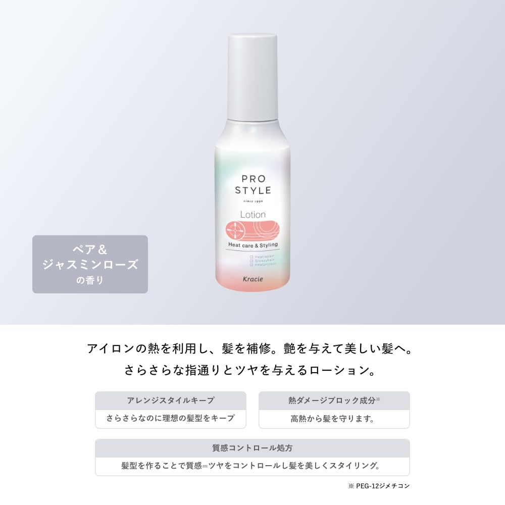 Pro Style Heat Care & Styling Lotion 120ml | Non-Rinse Treatment Hair Care Iron Damage Care