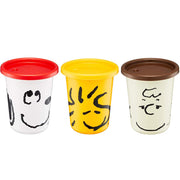 Skater 3 Tumblers with Straws 320ml Snoopy Face Peanuts Made in Japan SIH3ST